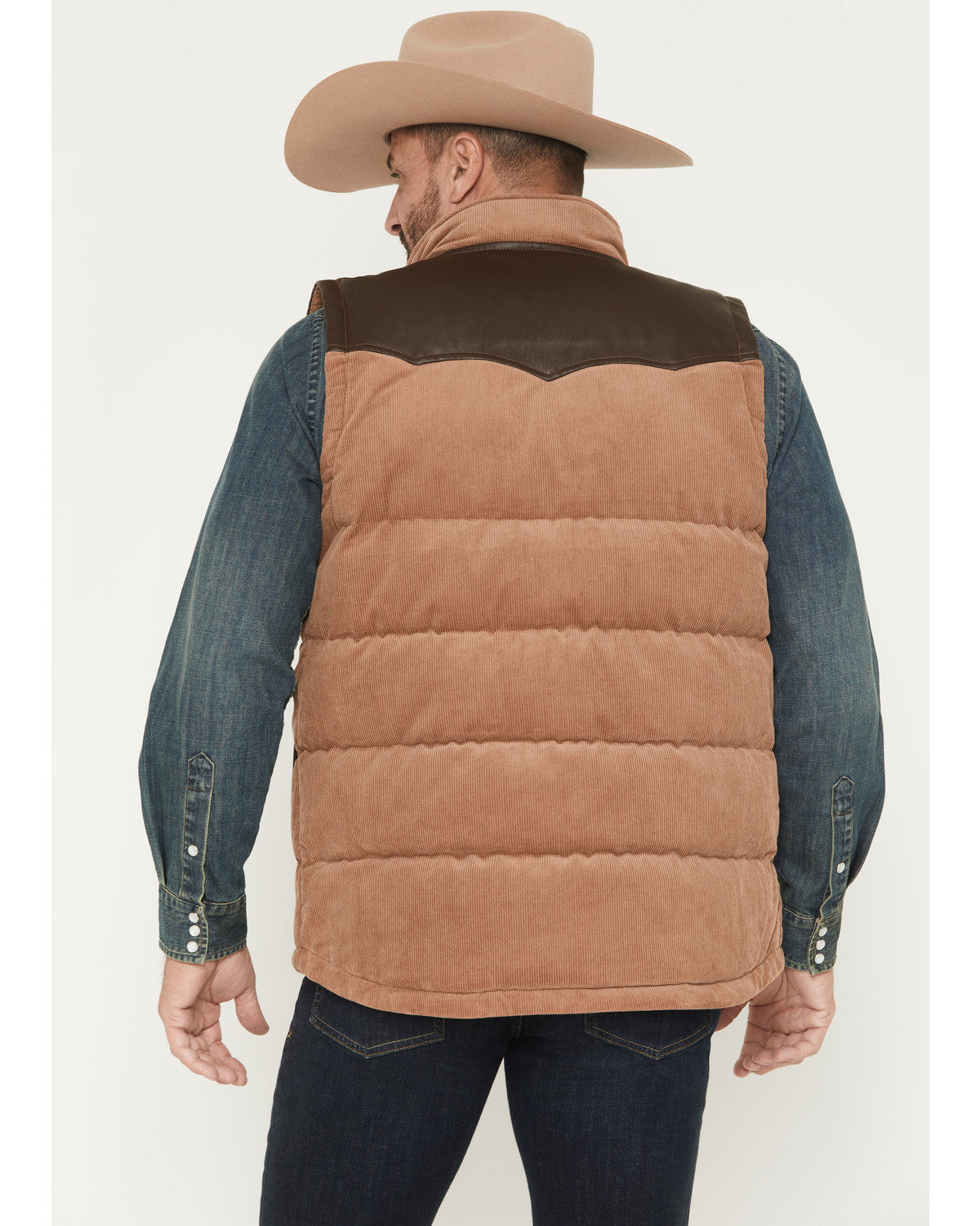 Men's Lonoke Corduroy Puffer Vest Tan