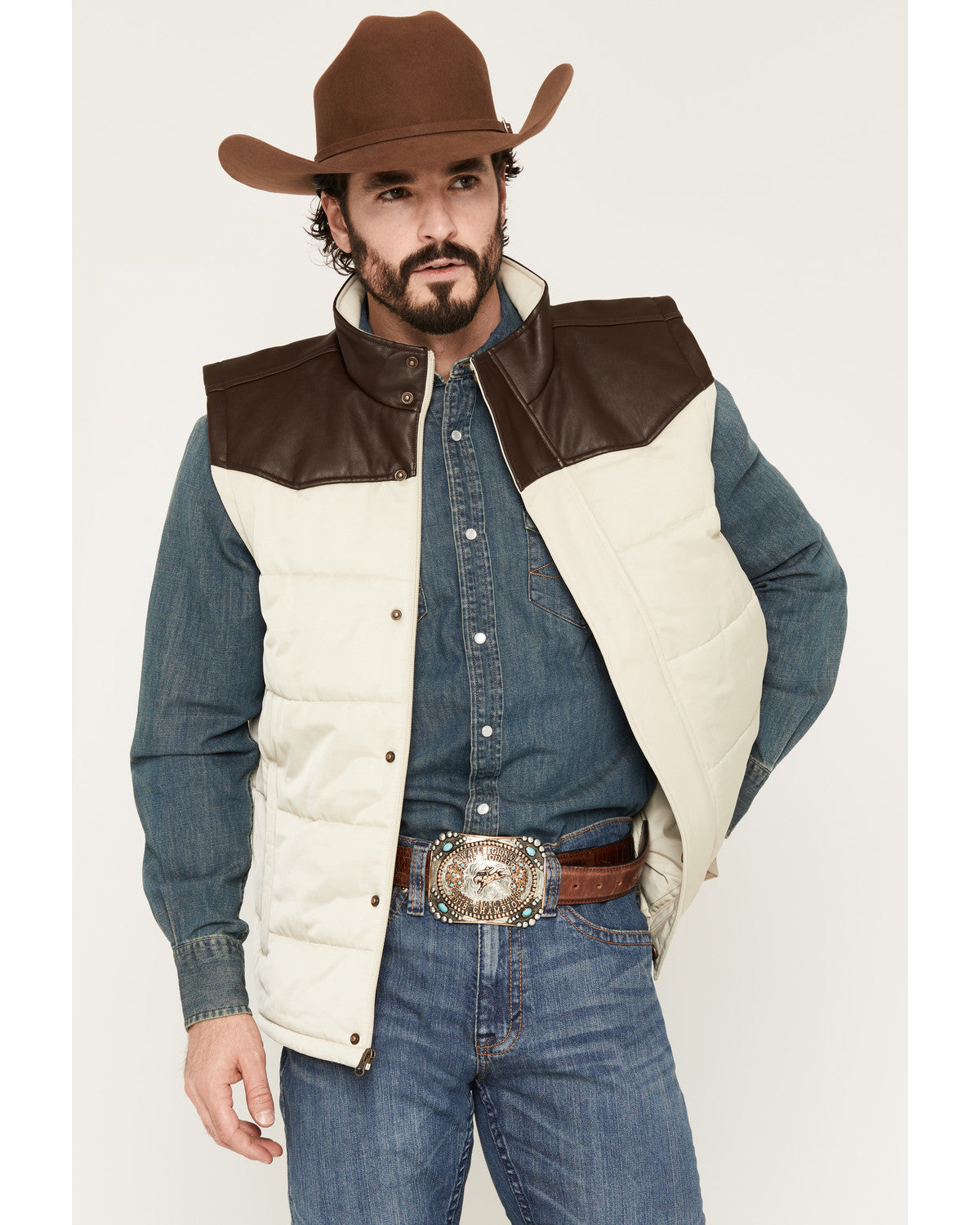 Men's Drummond Quilted Puffer Vest Sand