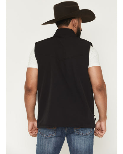 RANK 45® Men's Ralington Softshell Vest - Big Black