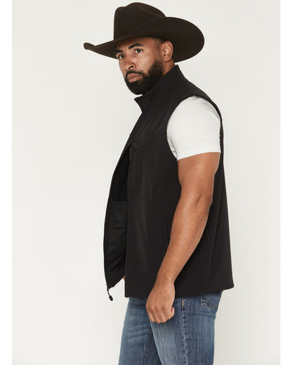 RANK 45® Men's Ralington Softshell Vest - Tall Black