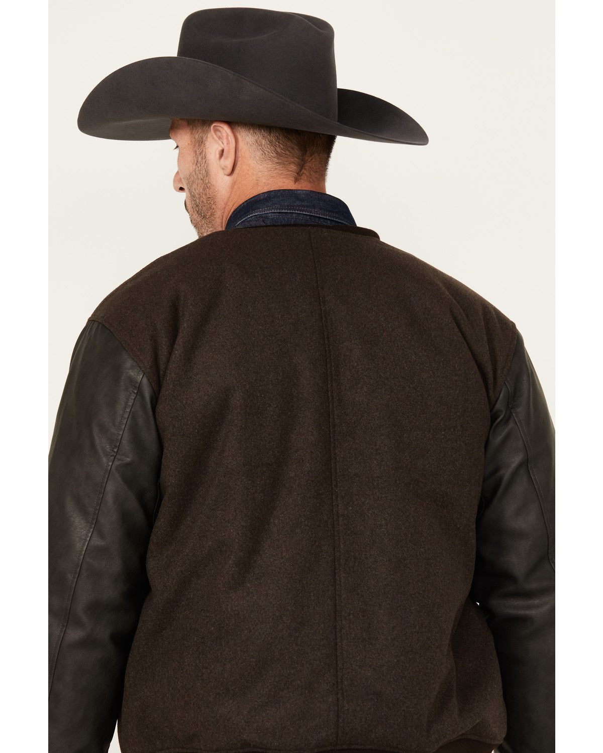 Men's Brighton Varsity Wool Jacket Brown