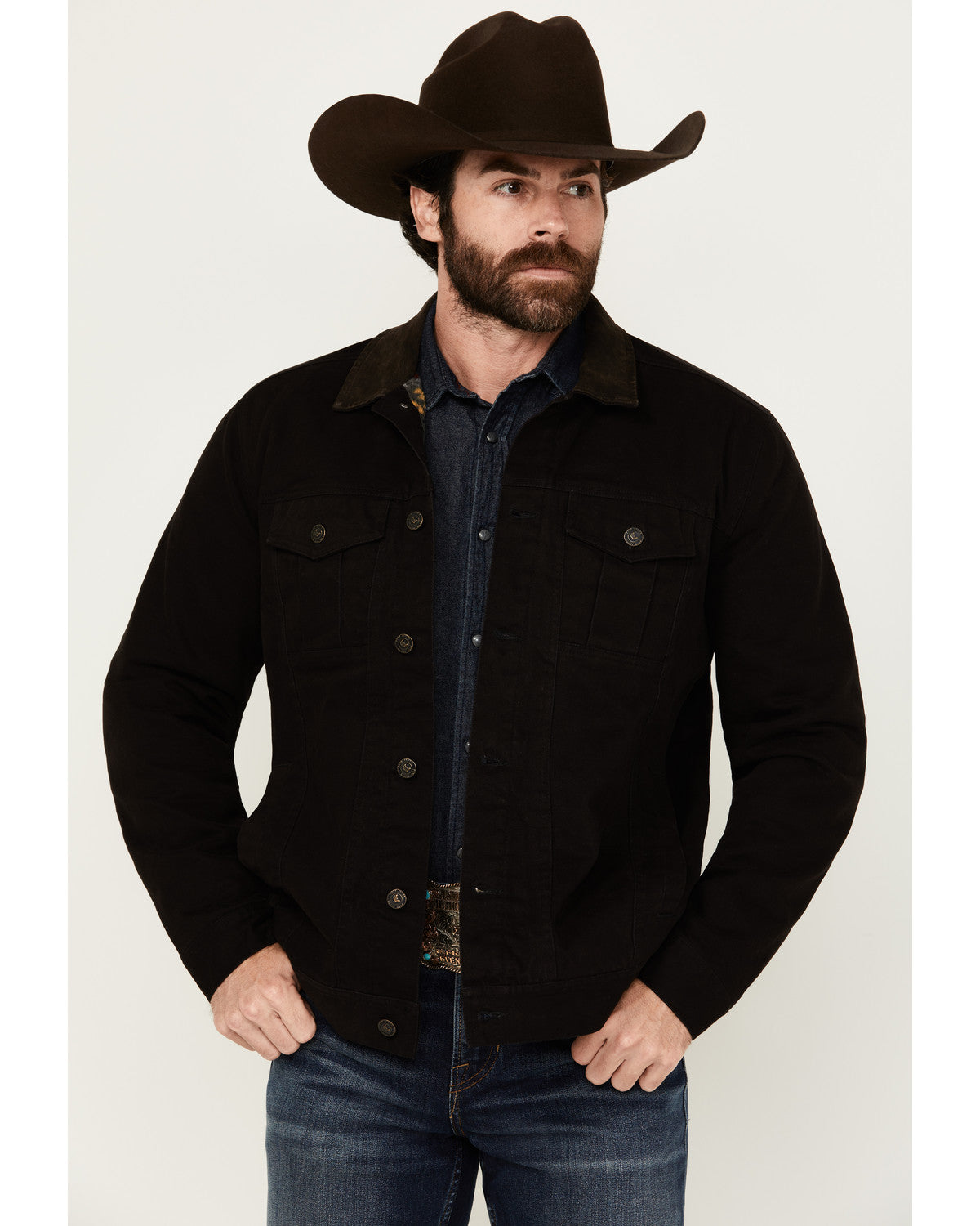 Men's Ozark Memphis Washed Rancher Jacket Black
