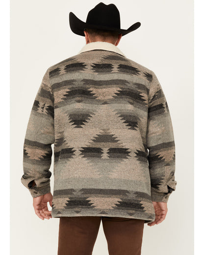 Men's Whiskey Southwestern Print Jacket Grey