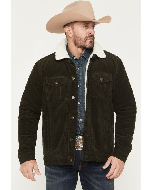 Men's Ozark Sherpa Lined Corduroy Jacket Green