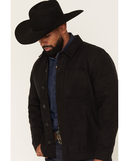Men's El Paso Unlined Moleskin Chore Coat Black