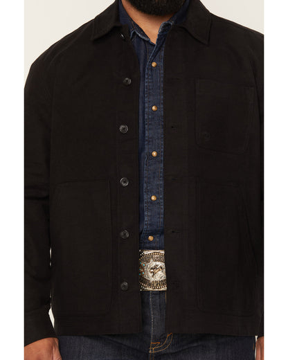Men's El Paso Unlined Moleskin Chore Coat Black