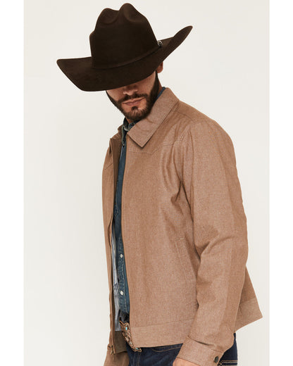 Men's Chambray Lightweight Bomber Jacket Khaki