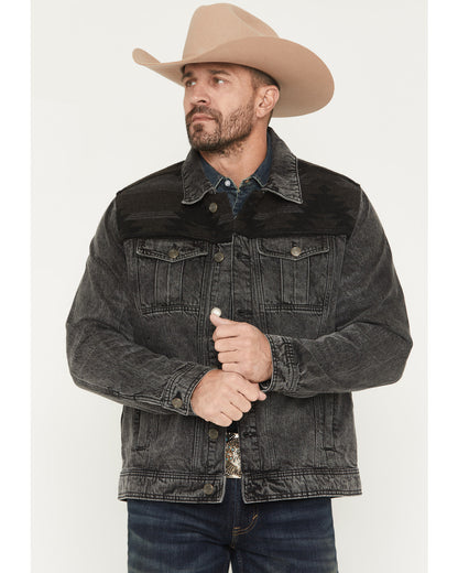 Men's Blanket Yoke Denim Jacket Black