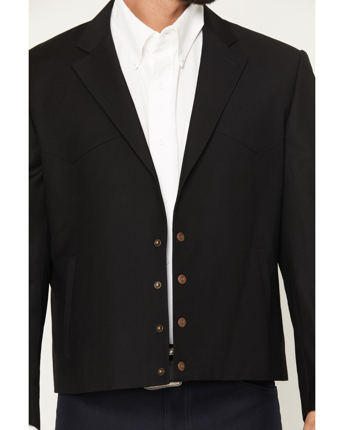 Black 1978® Men's Solid Snap Cropped Sportcoat Black