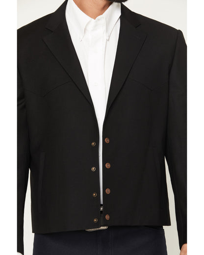 Black 1978® Men's Solid Snap Cropped Sportcoat Black
