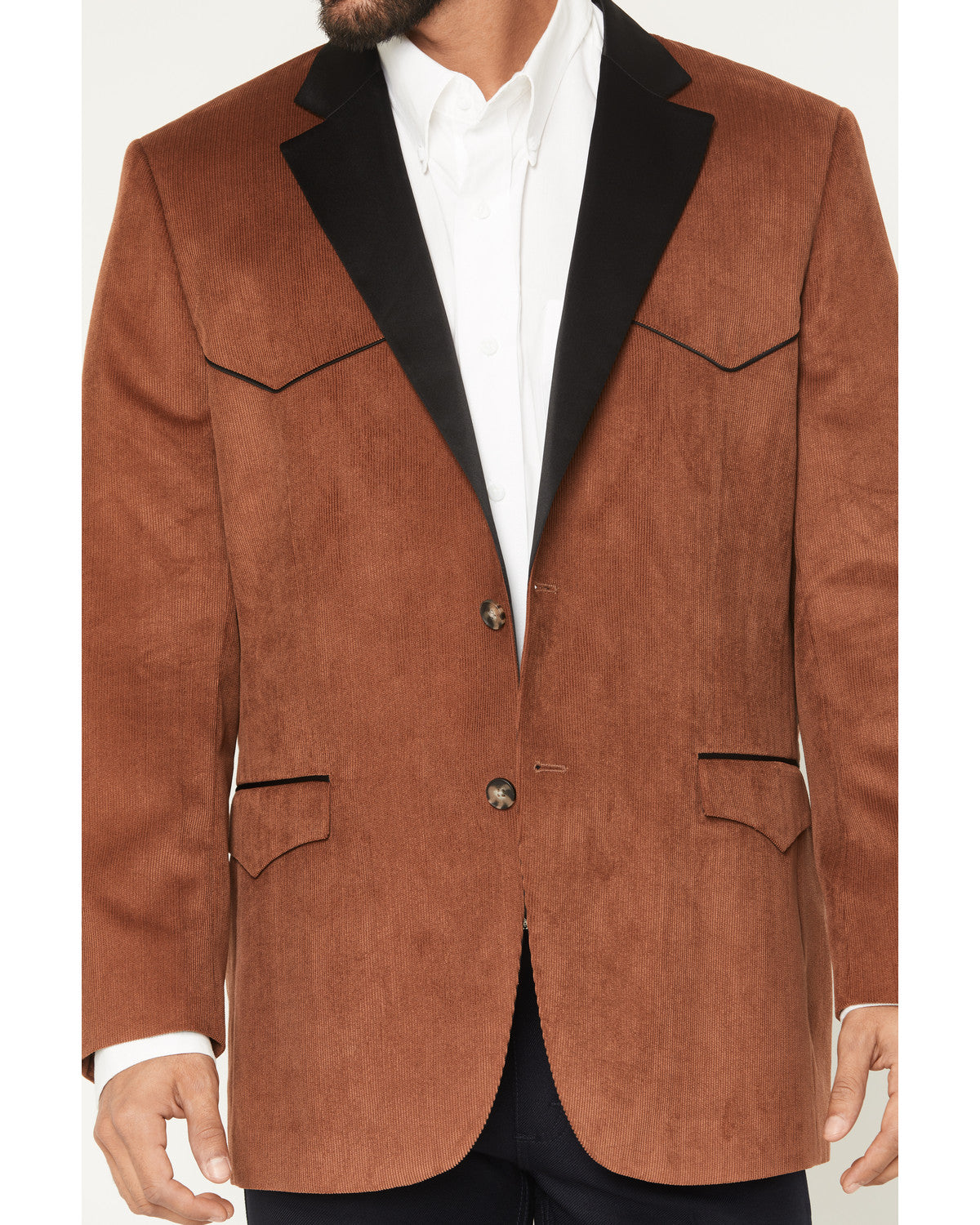 Black 1978® Men's Solid Corduroy Button-Down Sportcoat Brown