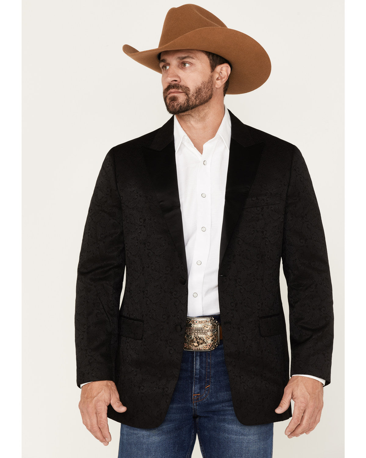 Men's Austin Paisley Blazer Black