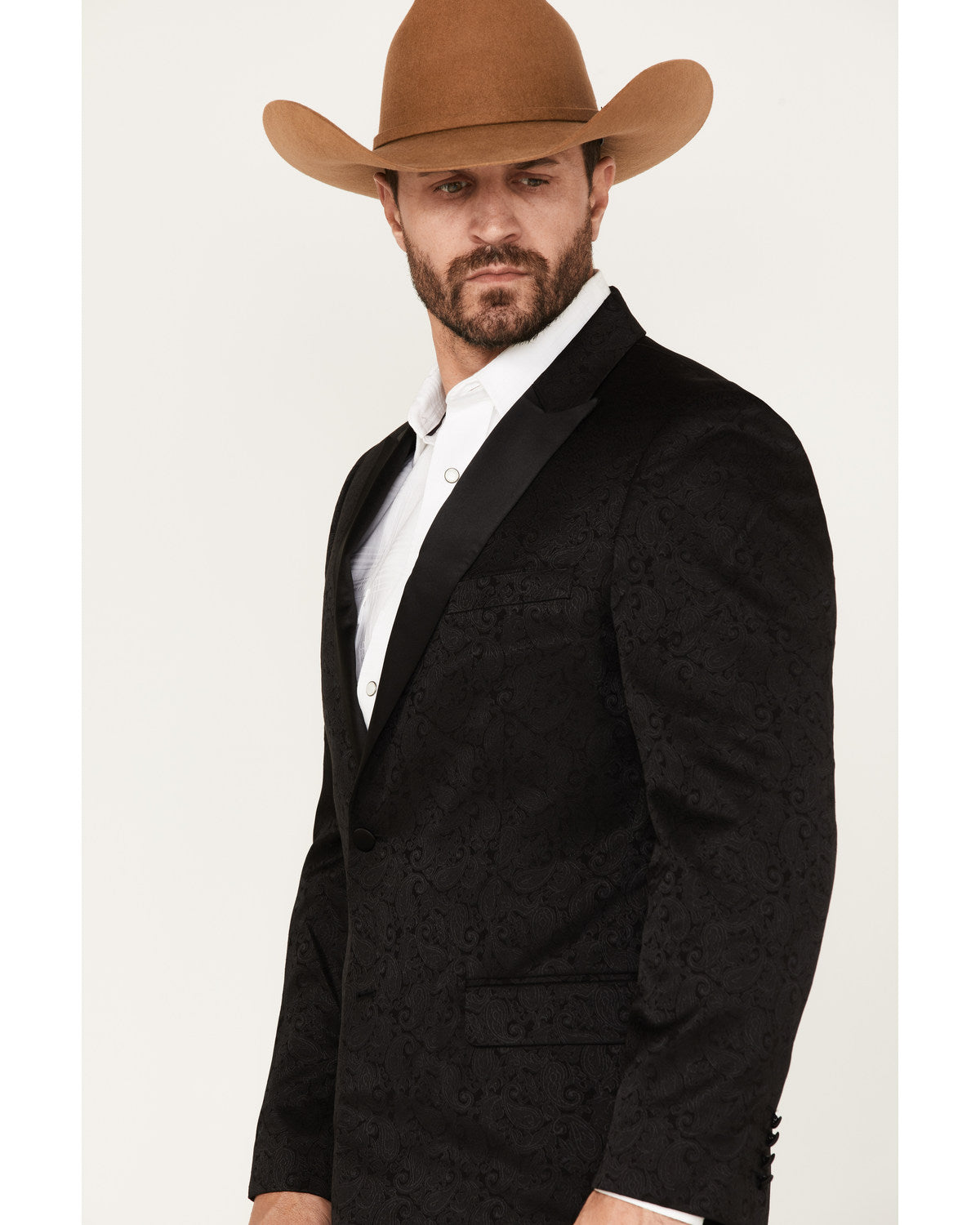 Men's Austin Paisley Blazer Black