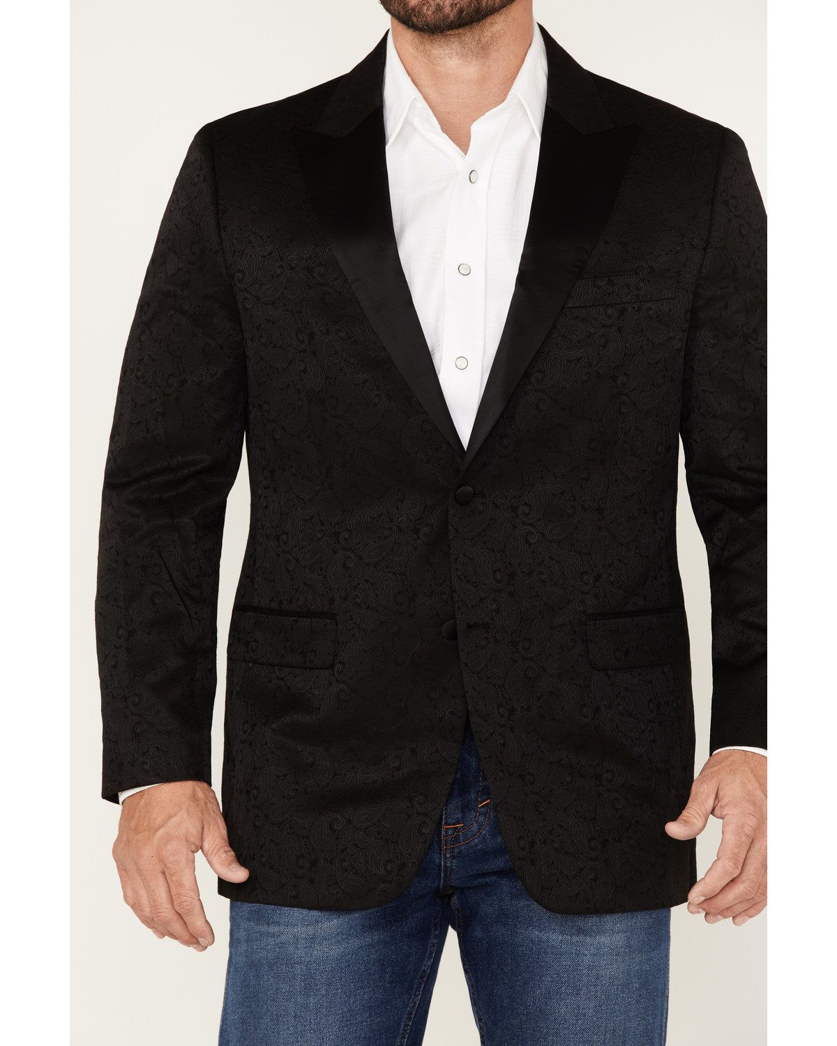 Men's Austin Paisley Blazer Black