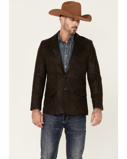 Men's Blazer - Long Dark Brown