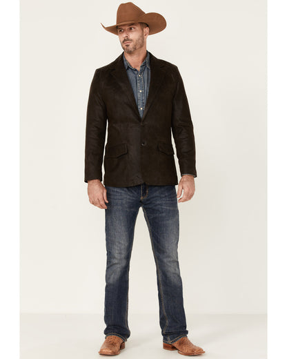 Men's Blazer - Long Dark Brown