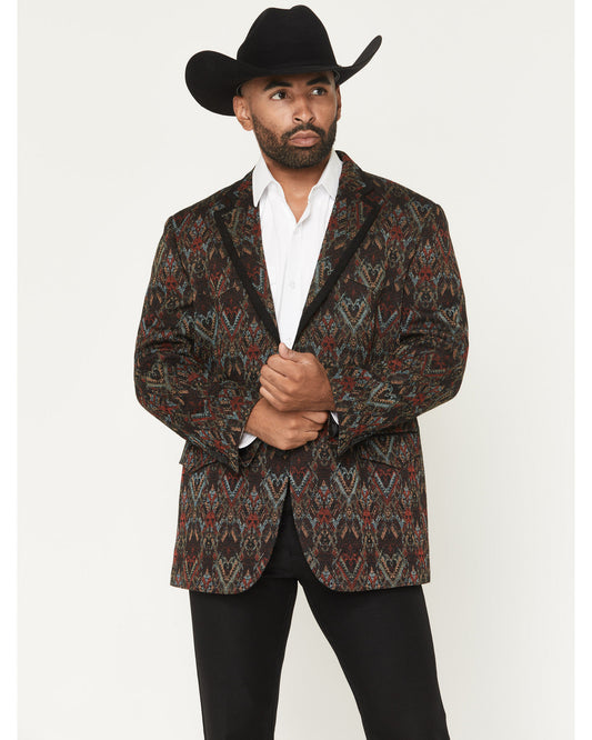 Black 1978® Men's Tapestry Button-Down Sportcoat Black