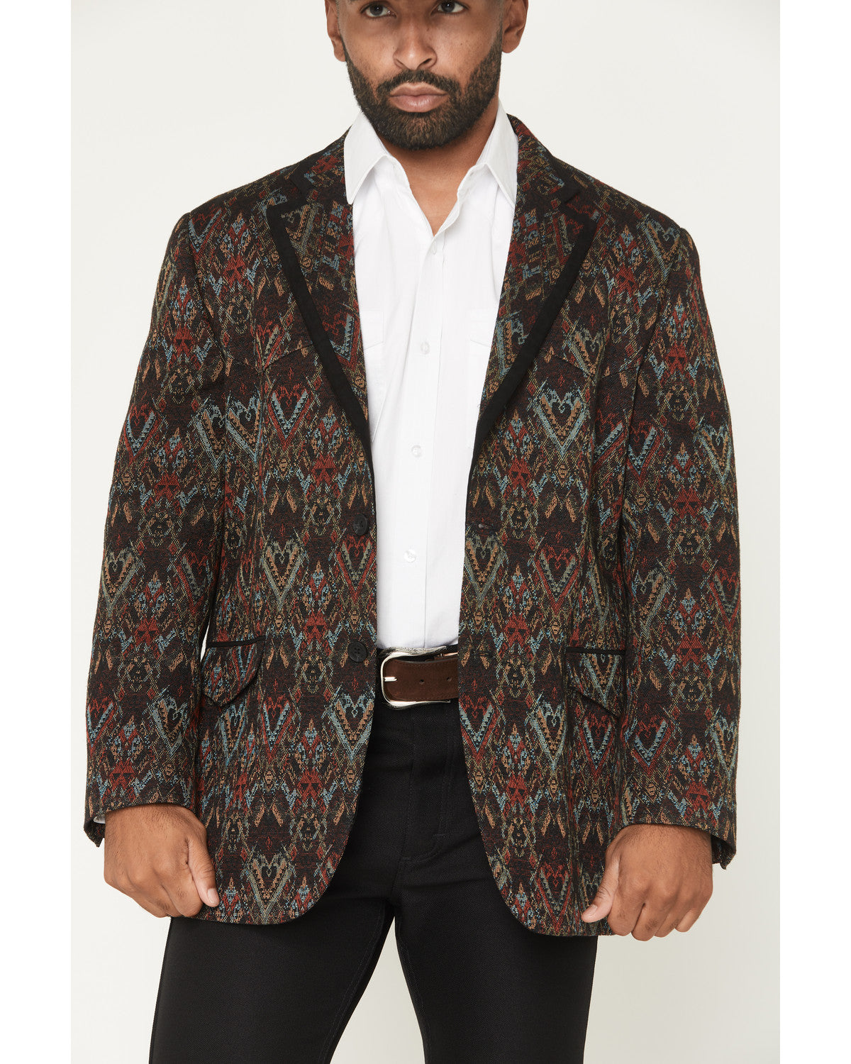 Black 1978® Men's Tapestry Button-Down Sportcoat Black