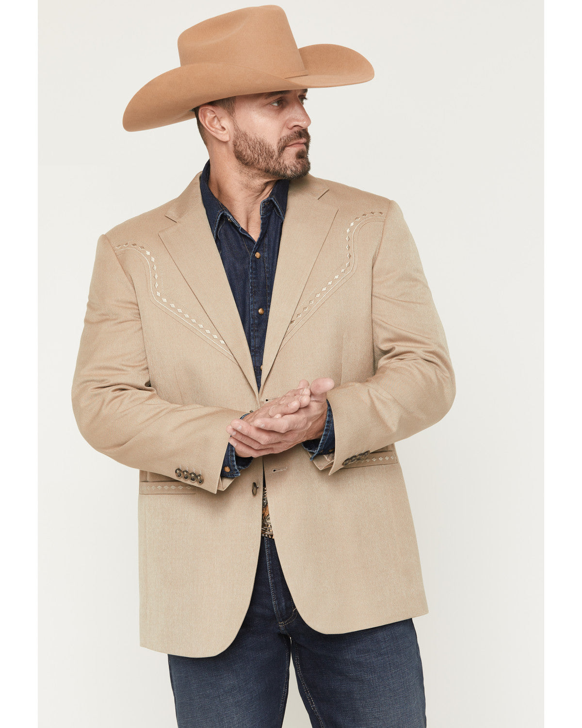Men's Sundance Diamond Stitch Sportcoat Tan