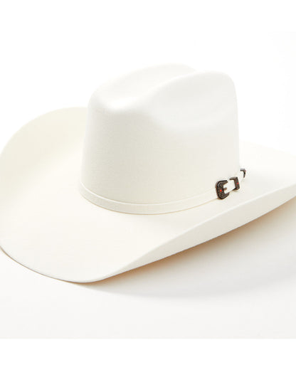 5X Felt Cowboy Hat White