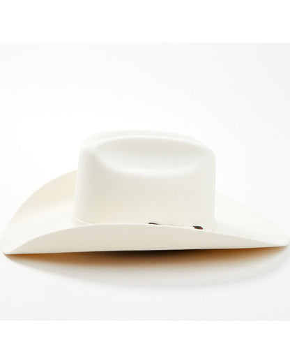 5X Felt Cowboy Hat White