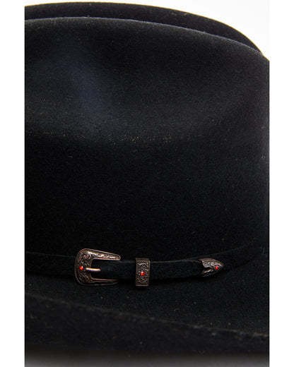 5X Felt Cowboy Hat Black