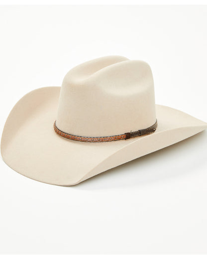 3X Wool Felt Cowboy Hat Silver Belly