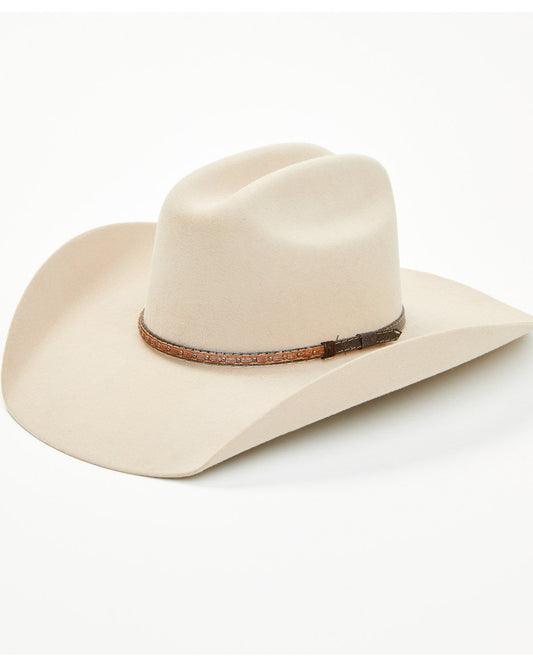 3X Wool Felt Cowboy Hat Silver Belly