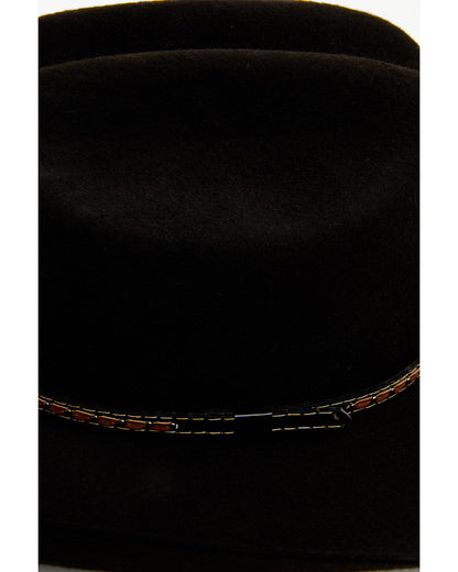 3X Wool Felt Cowboy Hat Dark Brown