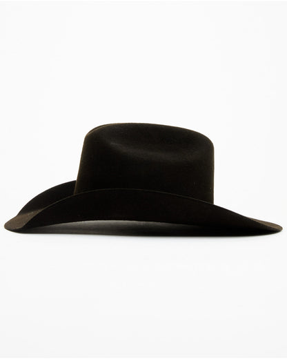 3X Wool Felt Cowboy Hat Dark Brown