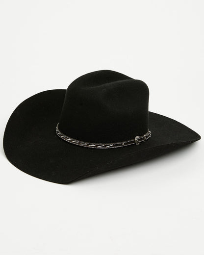 3X Felt Cowboy Hat Black