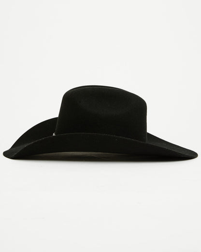 3X Felt Cowboy Hat Black