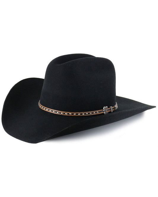 3X Wool Felt Cowboy Hat Black