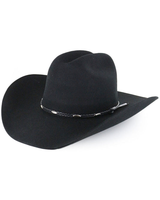 Casino 3X Wool Felt Cowboy Hat Black