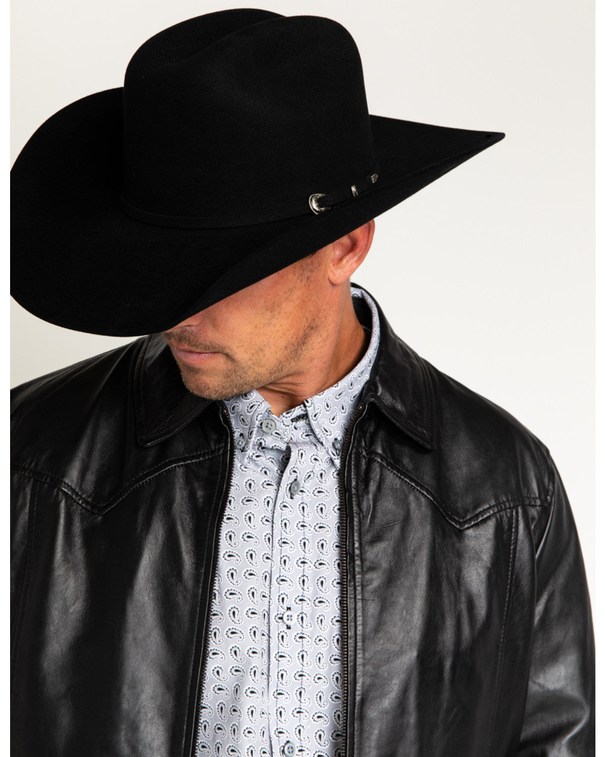 Denton 3X Wool Felt Cowboy Hat Black
