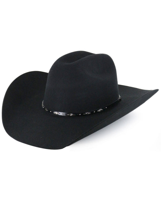 Drifter 3X Wool Felt Cowboy Hat Black