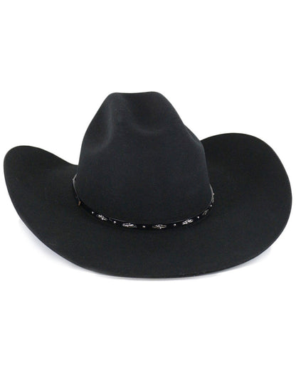 Drifter 3X Wool Felt Cowboy Hat Black