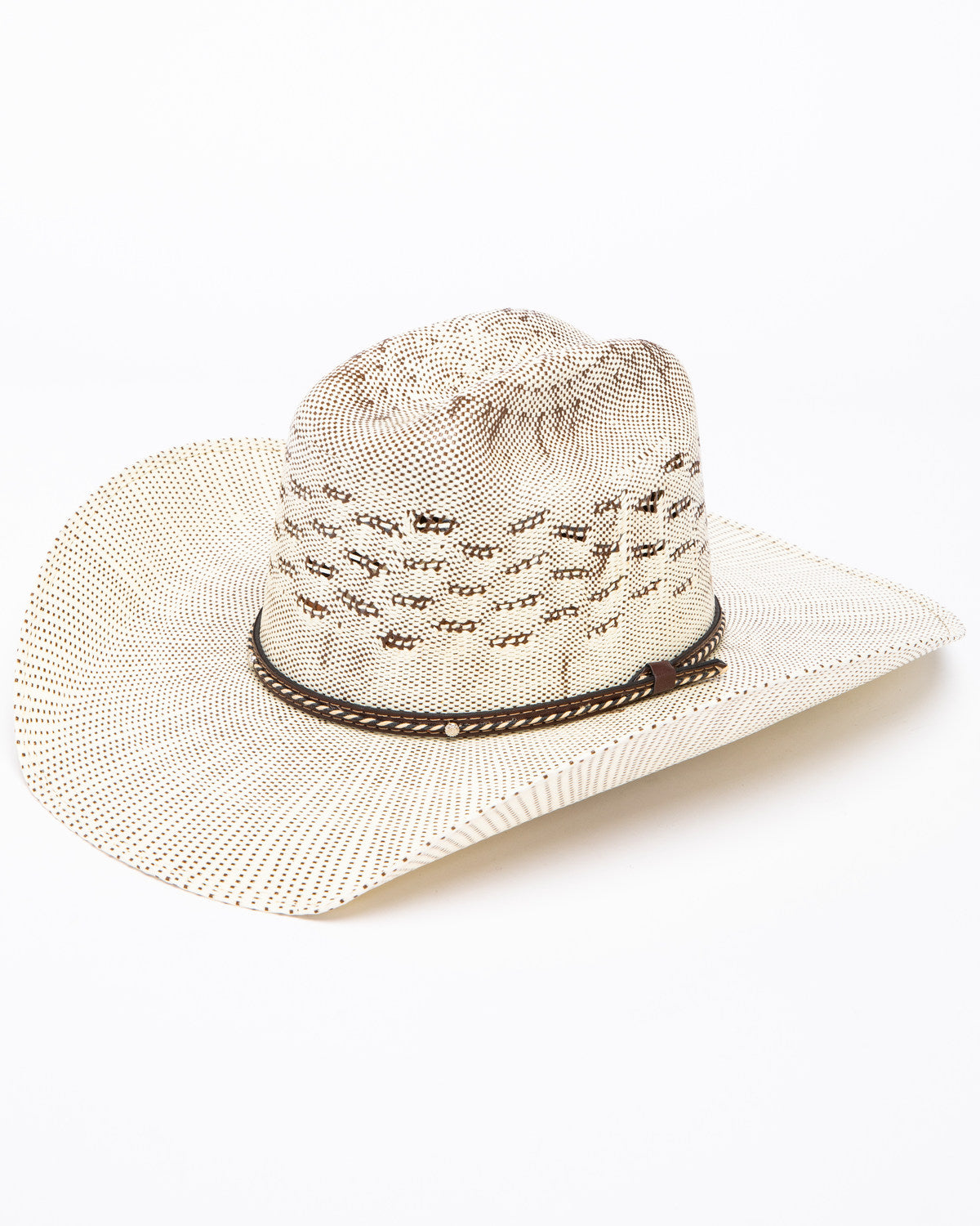 Twist Cord 15X Bangora Straw Cowboy Hat Natural