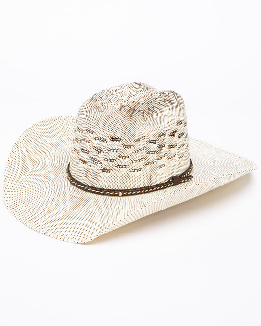 Twist Cord 15X Bangora Straw Cowboy Hat Natural