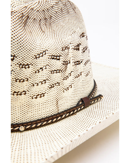 Twist Cord 15X Bangora Straw Cowboy Hat Natural