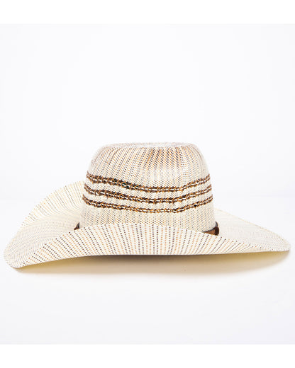 Braided Arrow 15X Straw Cowboy Hat Natural