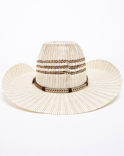 Braided Arrow 15X Straw Cowboy Hat Natural