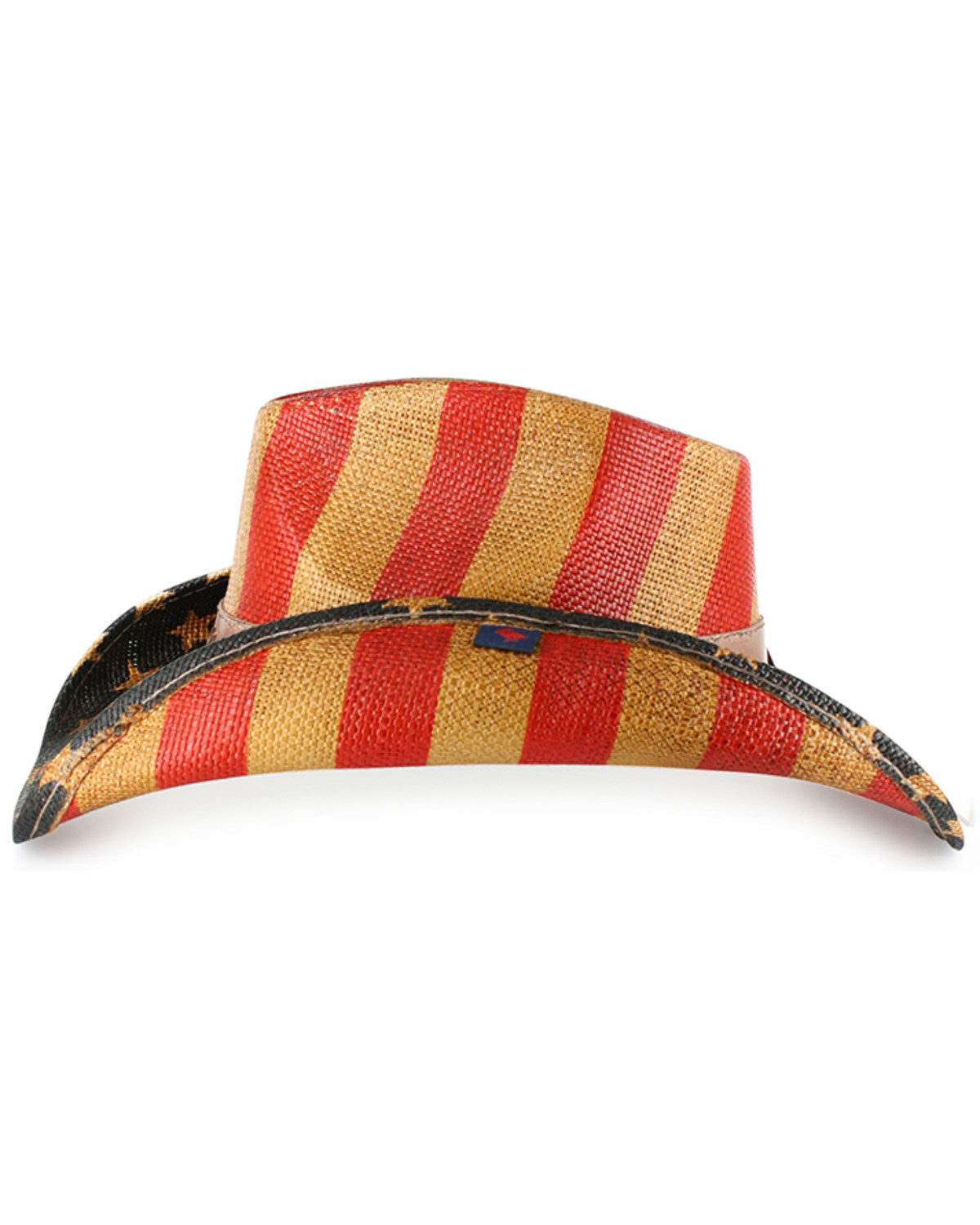 Justice American Flag Drifter Straw Cowboy Hat Am Spirit