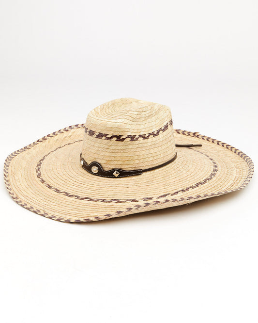 Pinto Straw Western Fashion Hat Natural