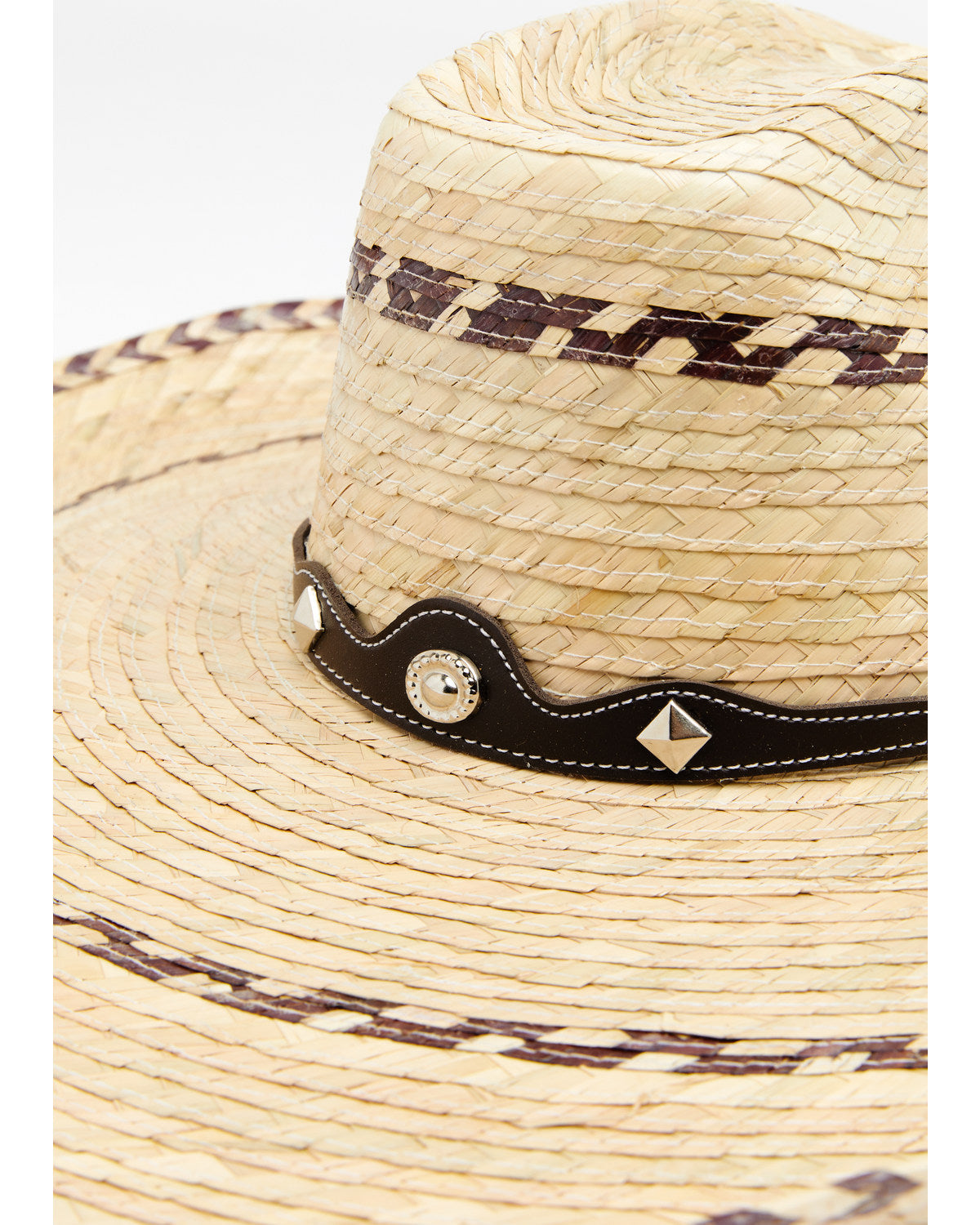 Pinto Straw Western Fashion Hat Natural