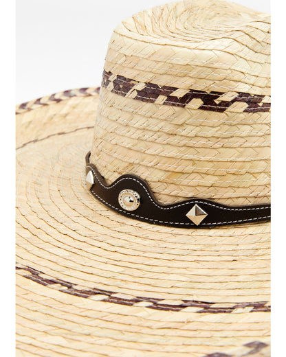 Pinto Straw Western Fashion Hat Natural
