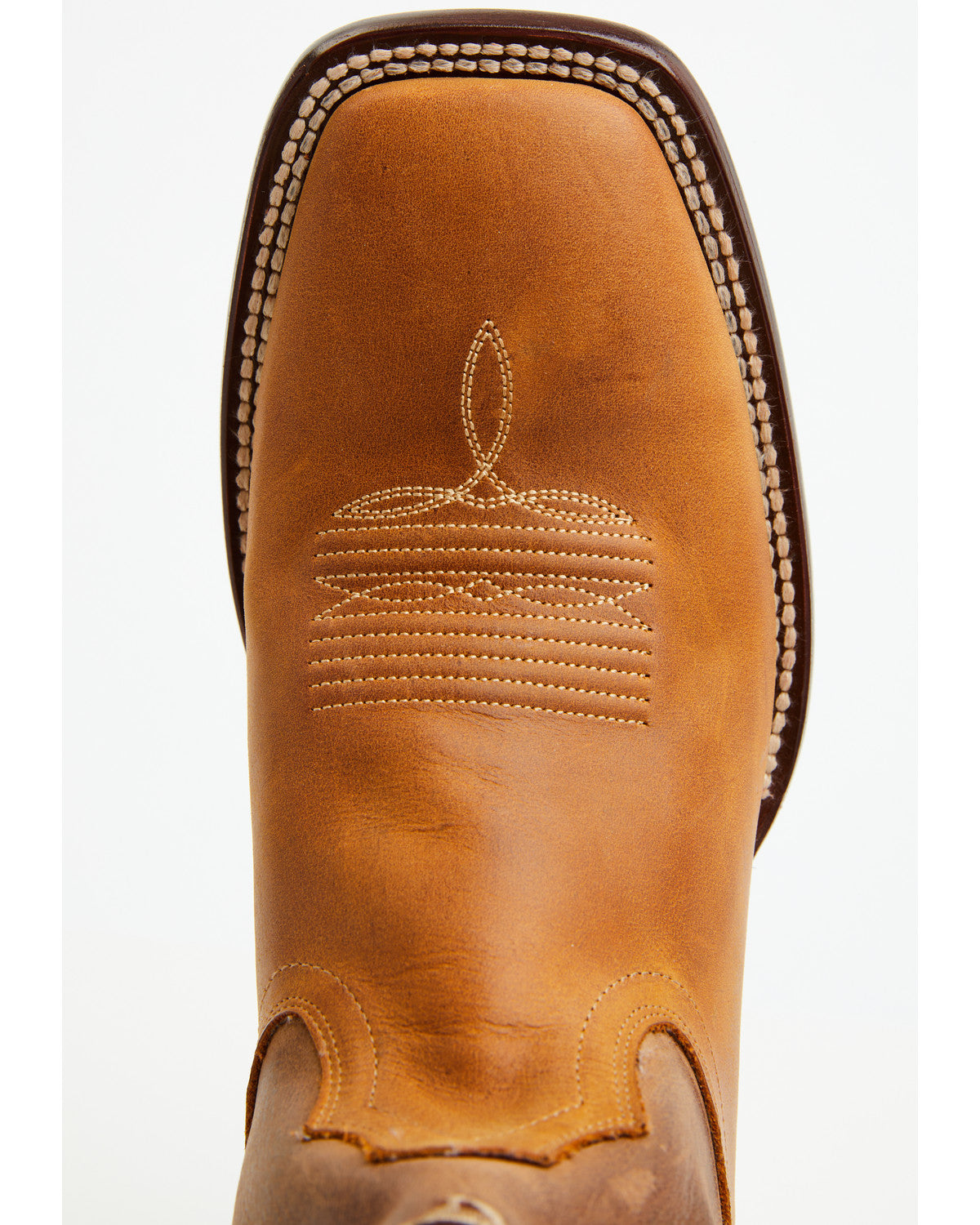 Men's National Western Boots - Broad Square Toe Brown