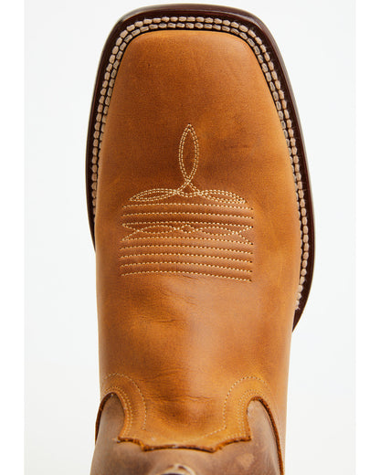 Men's National Western Boots - Broad Square Toe Brown