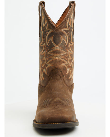 Men's Oath Performance Western Boots - Broad Square Toe Brown