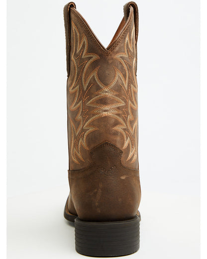 Men's Oath Performance Western Boots - Broad Square Toe Brown